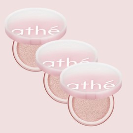 Ate Vegan Relief Tone-up Sun Cushion Rose Petal SPF+ PA++++, 3 pieces / 아떼 비건 릴리프 톤업선쿠션 로즈페탈 SPF+ PA++++, 3개