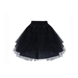 KAIAIWLUO Underskirt Underskirt, Tutu Black Girls Petticoat Children's Skirts & Skorts Petticoat Underskirt Half Slip Petticoat for Children Girls Size 3-8 Years, black