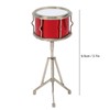 Miniature Snare Drum Dollhouse Musical Instruments Model, Realistic Appearance, Delicate
