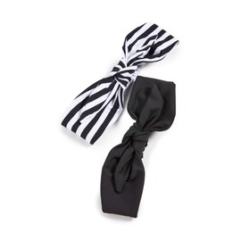Lele Sadoughi Women's Set of 2 Betty Headbands, Black and White, One Size