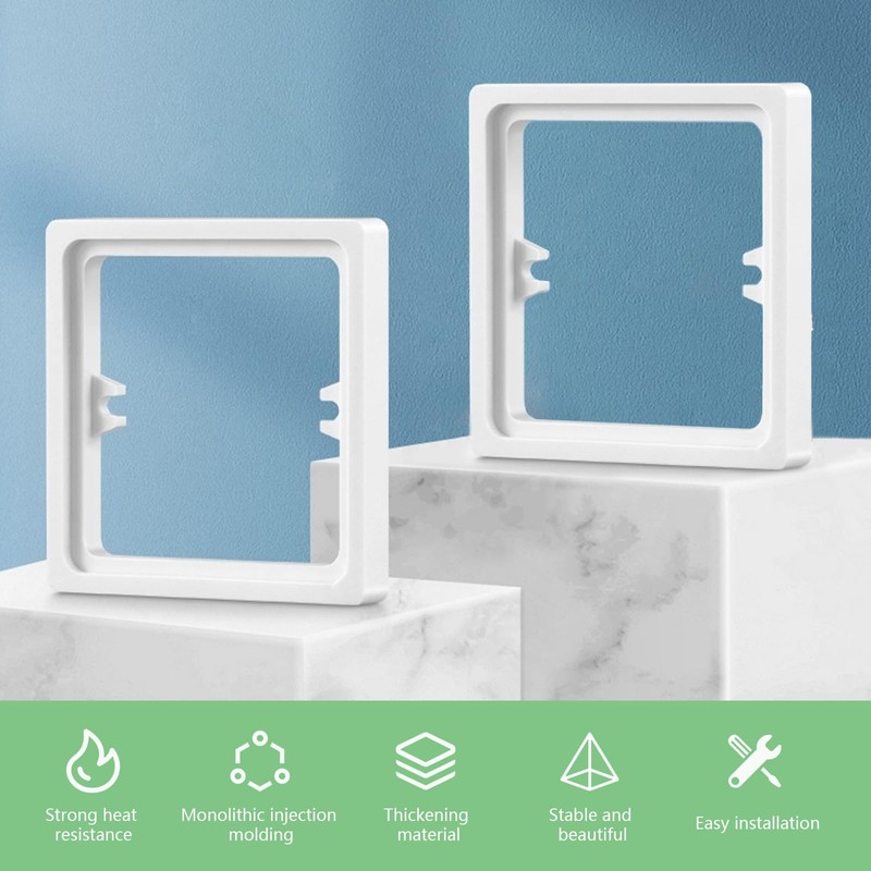 Light Switch Spacer 10mm White – 2 Pack Socket Spacer