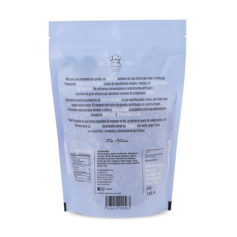 Tía Ofilia | Granola con Dátil | 100% natural |