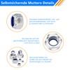 Hexagonal Nuts Set, Stainless Steel Nuts, Self-Locking Nuts, Locking Nuts,