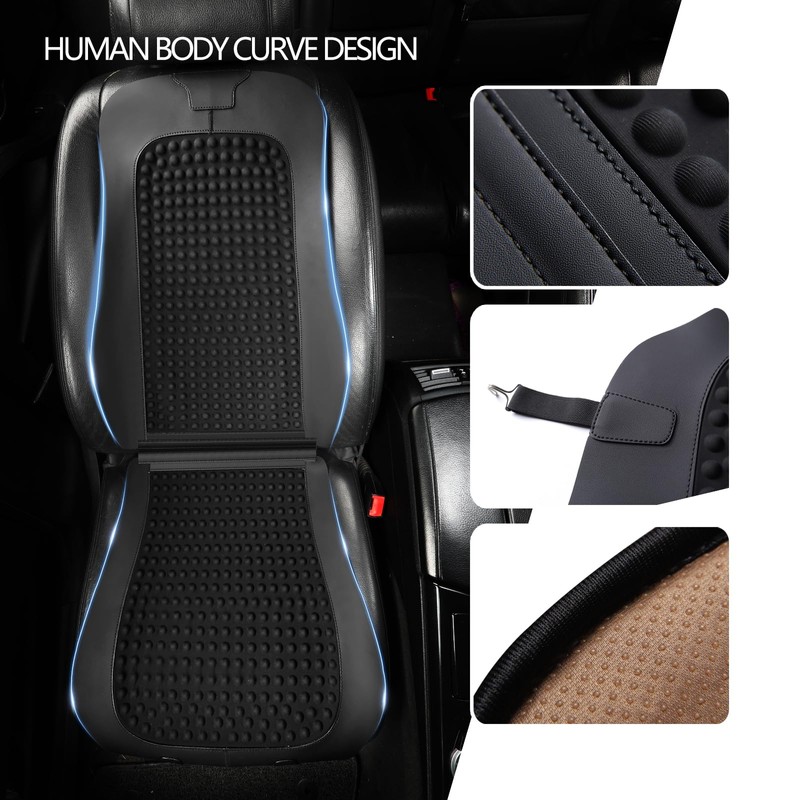 1Pcs Car Seat Cushion with Back Support for Front Seat