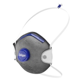 Dräger X-plore 1350 N95 Odor Particulate Respirator with Exhalation Valve, 10 Pack, Size S/M, NIOSH-Certified Dust Mask with Nuisance Level Organic Vapor Relief, Adjustable Head Harness