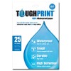 Toughprint A4-Inkjet Waterproof Paper, 25 Sheets High-Definition, Durable, Wipe Clean