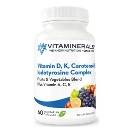 Vitaminerals Vitamina D3 + K Complejo 60 Cápsulas Vegetales