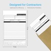 IMXYO Carbonless Contractor Invoice Receipt, 7.3 x 11 inches Estimate