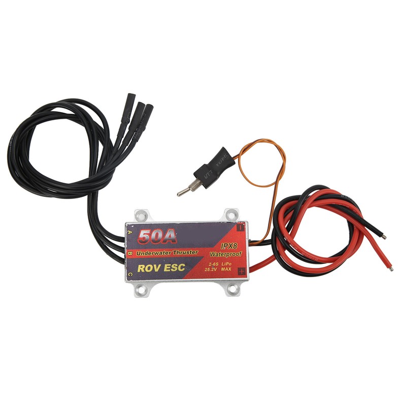 50A RC Brushless ESC 2‑6S IPX8 Waterproof Electronic Speed Controller