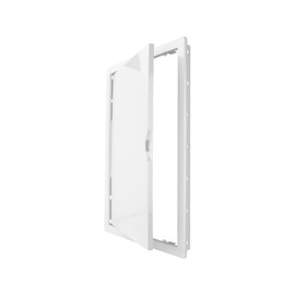 VONLIS Inspection Flap 250 x 300 mm Inspection Door 25 x 30 cm Plastic Drywall Plasterboard Maintenance Flap White Suitable for Wet Rooms Flush-Mounted Flap