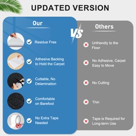 15 Pack Non Slip Stair Treads for Wooden Steps – 8"x30" Carpet Stair Treads Indoor, Peel and Stick Reusable Stair Runners for Kids, Pets & Elders, Suit for Hardwood Floors, Black