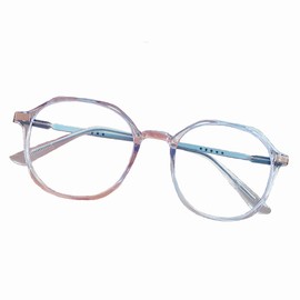 BOUACOUA Blue Light Filter Glasses, Anti Blue Light PC Gaming Glasses, Blue Light Blocking Glasses, Without Prescription, Blue Filter Glasses for Men and Women, blue