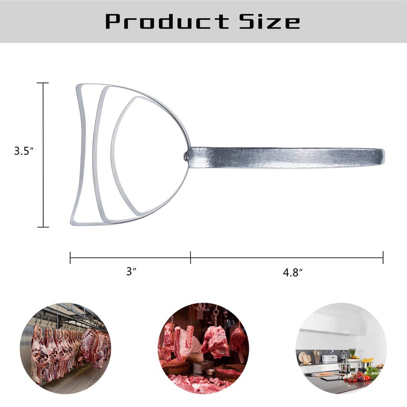 BOLEXINO Professional Square Stainless Steel Bone Dust Scraper- Catering Kitchenware