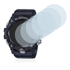 BROTECT Protective Glass for Casio G-Shock Mudmaster GG-B100-1AER (Pack of 6) Protective Film Tempered Glass [Extremely Scratch-Resistant 9H, Anti-Fingerprint