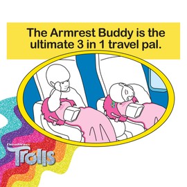 Trolls Armrest Buddy Stuffed Plush Travelling Toy With Blanket 13” - Kids Ultimate Travel Pillow Companion Set (Poppy)