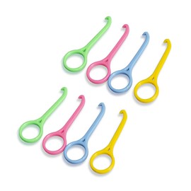 8 Pieces Aligner Removal Tool Invisible Aligner Remover Tool Kits Invisible Aligner Braces Remover Hook for Tooth Cleaning Oral Care (Blue+Yellow+Green+Pink)