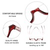4 Pairs of Colorful Fashion Half Moon Frame Reading Glasses