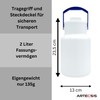 ARTECSIS Milk Jug with Lid 2.0 L Milk Jug Transport