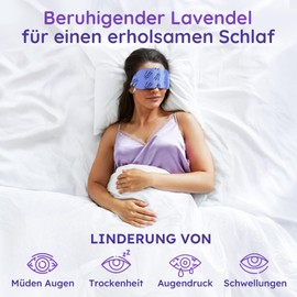 Pack of 8 Self-Warming Lavender Eye Mask Warming, Steam Eye Mask Against Dryness, Swelling & Eye Strain, Disposable Heat Compress for Sleep & Travel, Heat Mask Eye Pads