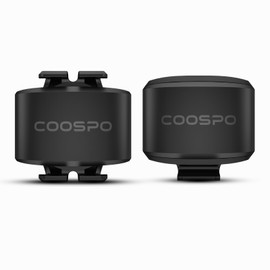 COOSPO BK9 Cadence Sensor & Speed Sensor Set, ANT+ & Bluetooth 5.0 Wireless, IP67 Waterproof, 300 Hours Life, Cycle Computer Sensor, Road Bike, Compatible with Zwift/Wahoo/CoospoRdie App, Japanese