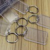 King&Pig 50PCS Key Chains Key Rings with Transparent Clear Picture