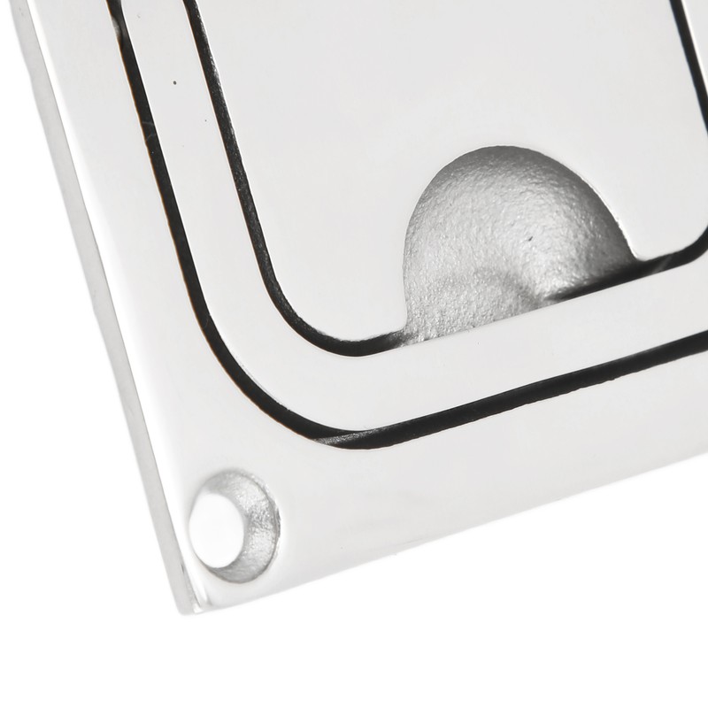 76mm Flush Pull Handle Square 316 Stainless Steel Polishing Lifting