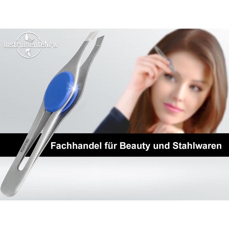 Slant Tweezers Tweezers Soft Grip Stainless Steel