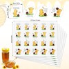 SAVITA 120pcs Classic Bear Stickers, Cute Honey Bear Theme Baby