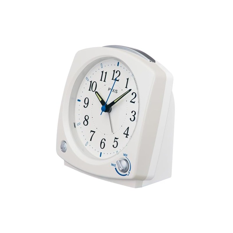 Seiko Clock NR455W Alarm Clock Analog Melody White Pearl PYXIS