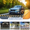 BESEA 6FEET Heavy Duty Rubber Speed Bump, 72" x 12"