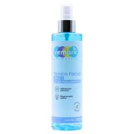 Vemare Cosmetics Tónico Facial Coco Y Ácido Hialurónico Hidrata 250 ml