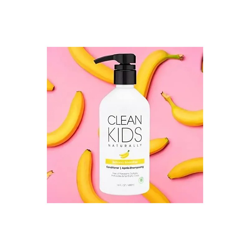 Acondicionador De Batido De Plátano Clean Kids Naturally 16