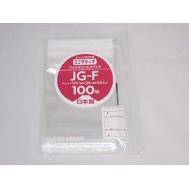 Seinichi Zipper Polyethylene Bags, Mini Grip Joy-Grip Specs, 0.04 Type, JG-F, 100 Sheets