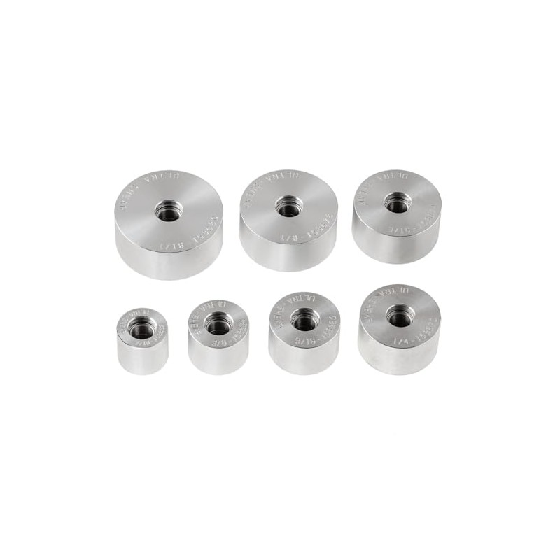 Ultra-Shear Rabbeting Router Bit 7-Piece Collar Set, USRBCS - for