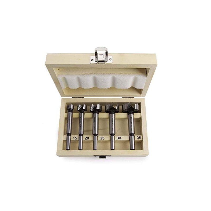 Makita D-47363 Forstner Drill Bit Set (5 Pieces)