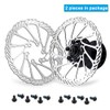 CYSKY 160mm Disc Brake Rotor 2 Packs Stainless Steel Bike