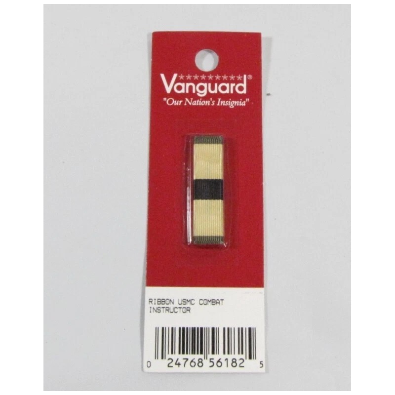 USMC Marine Military New Vanguard Combat Instructor Slide-On Uniform Ribbon