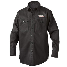 Lincoln Electric Welding Shirt | Premium Flame Resistant (FR) Cotton | Custom Fit | Black | Medium | K3113-M