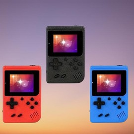 Retro Mini Handheld Game Console, 400 Games Portable Hand Held Video Game with 2.4 Inch Lcd Screen. Perfect Christmas Gift - Color: Red, feature: Doubles (handheld player + controller)