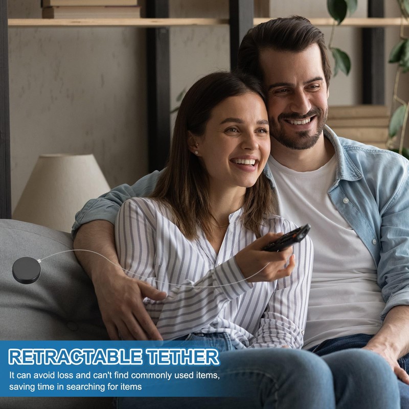 PATIKIL 1.5m / 4.9Ft Retractable Remote Control Tether, 2 Pcs