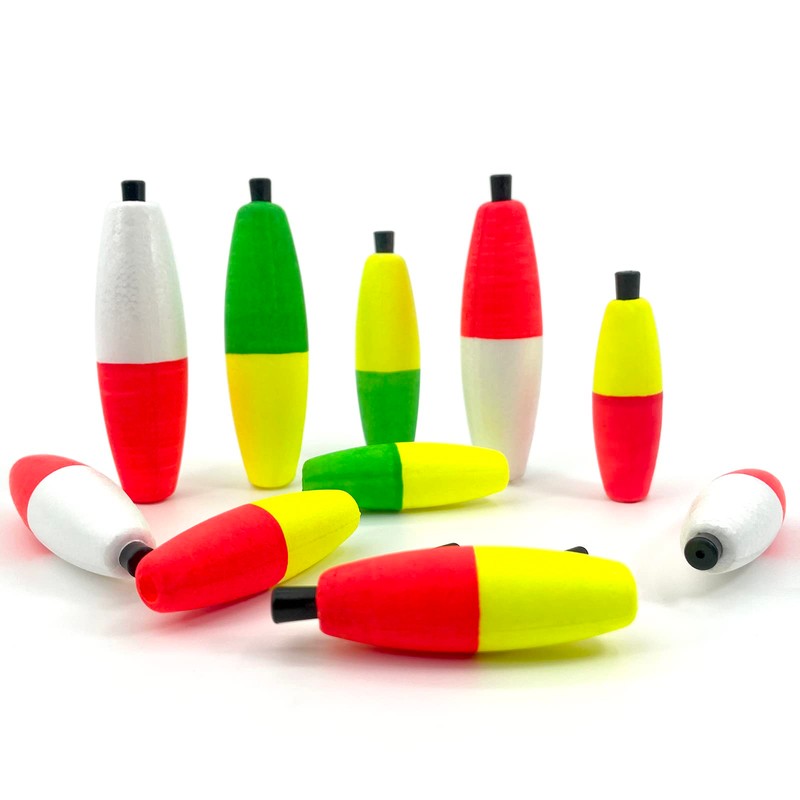 YOTO Peg Floats,Santee Cork Float for Catfih,Slip Foam Cigar Floats