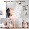 BRIGHT SHOWERS Rain Shower Head with Handheld Spray Built-in Power