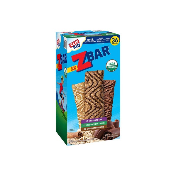 Clif Kid ZBar, Chocolate, 45.72 Ounce, Organic, Non-GMO, Whole Grain