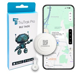 TruTrak Pro - BLE Tags for GPS Tracking Device (White)