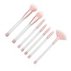 NOLITOY 14pcs Transparent Crystal Makeup Brush Women Sand Assembly Tool