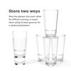 TOSSWARE RESERVE 16oz Stacking Pint, SET OF 4, Premium Quality,