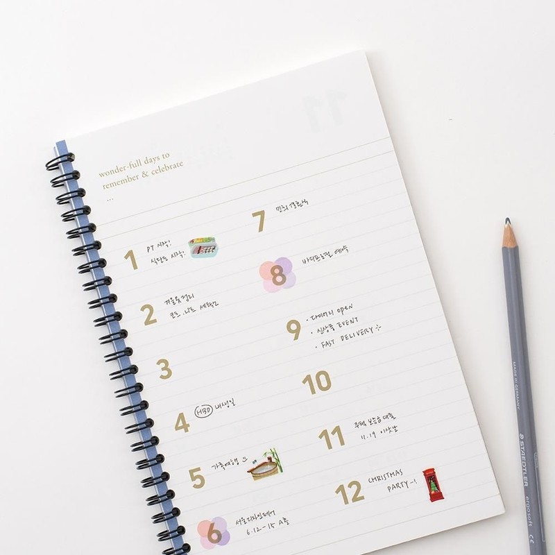 Stationery and Office Supply Notebook Diary Planner for school, and