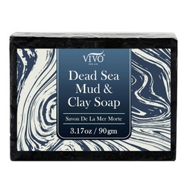 Dead Sea Mud Soap, For Bath & Body with Dead Sea Mud from Israel by Vivo Per Lei -Infuses Skin with Dead Sea Minerals | Pure & Genuine - Satisfaction Guaranteed by Vivo Per Lei