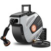 SUNPOW Retractable Garden Hose Reel - 1/2 inch x 50ft