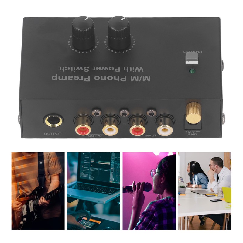 Phono Turntable Preamp Record Player Preamplifier Electronic Sound Stereo Phonograph